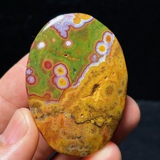 TOP 71G Natural Ocean Jasper Sphere Crystal Healing L8056 picture