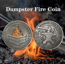 Dumpster Fire Coin Hilarious Medallion for Staff Appreciation Office Gifts picture