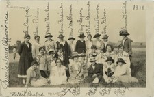 1918 CUMBERLAND OFFICE FORCE WOMEN’S GROUP PHOTO HANDWRITTEN IDENTIFICATIONS picture