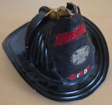 Vintage Aluminum Cairns Bros Fire Helmet W/ Leather Badge picture