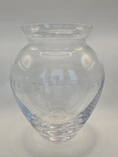 Beautiful Vintage Etched Crystal Vase Lady Hamilton Collection, 7 In, Delicate picture