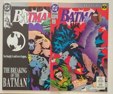 Batman #492 KNIGHTFALL 2nd Print (VF+) & 497 VF/NM Bane Kelly Jones picture