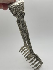 Vintage Ugo Bellini Italian Ornate Silver-Plated Over Brass 7.5