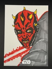 2026 Topps Star Wars Galaxy - Darth Maul Sketch by Gonzalo Hilario 1/1 picture