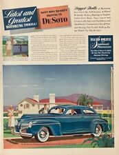 Rare 1941 Original Vintage Desoto Car Auto Automobile Coupe Advertisement AD picture
