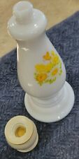 Vintage 1970's Avon Milk Glass Buttercup Candle Holder Sonnet Cologne picture