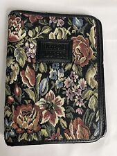 Vintage Floral Tapestry Name & Addresses/Phone Book/Memo Book 1990s picture