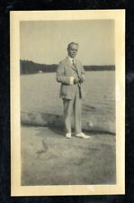 Vintage Photo HANDSOME DISTINGUISHED MAN SARANAC LAKE NY Gay Interest picture