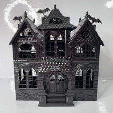 Yankee Candle 2012 Haunted Mansion Metal Tea Light Holder 1201226 Halloween Bats picture