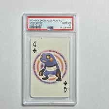 2009 Pokémon Platinum P/C Croagunk 4 of Clubs Japanese PSA 10 Gem Mint picture