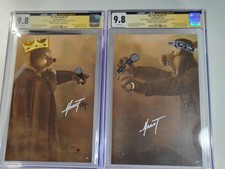 Do You Pooh #1 Monsters Leather SET 1/1 Signed Remarked Marat Zavala CGC JSA 9.8 picture