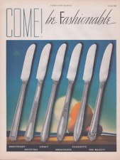 1932 Print Ad 1847 Rogers Bros Silverplate Flatware Anniversary Ancestral Legacy picture