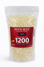 NEW EFFICIENT® Premium Cigarette Filters 6 holes Bulk Economy Pack 1200 filters picture