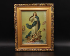 The Immaculate Conception of the Mary Virgin Vintage Icon Hanging Religion picture
