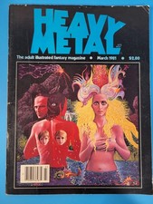 Heavy Metal #48 March 1981 Abdul Mati Klarwein Cover picture