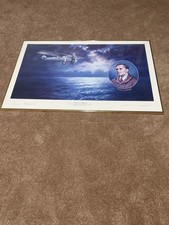 1977 Charles A Lindbergh 50th Anniversary Commemorative Print Kenneth E Fox picture