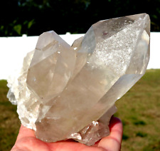 XL Natural Smoky QUARTZ Crystal Multi Points Generator Cluster Brazil For Sale picture