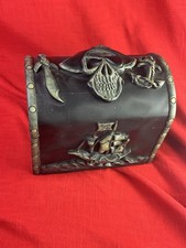 Disney Treasure Chest Pirates Caribbean RIDE Rare Jolly Roger Disneyland Park picture