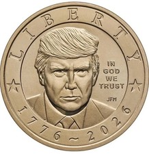 PACK OF 5: 2026 P President Trump Semiquincentennial $1 Coin picture