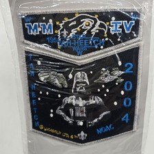 2004 BSA Boy Scout OA NOAC Star Wars Patch Set Sequoia TAH-HEETCH 195 Vader COA picture