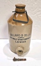 Vtg Ballard & Co. LTD Oat Malt Stout Brewers Lewes Stoneware Flagon Jug Bottle picture