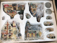 Giftco Inc Christmas VICTORIAN VILLAGE CERAMIC VOTIVE Collection UNUSED NIB picture