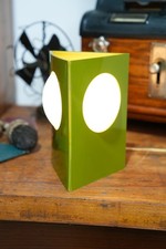 Vtg MCM 1970s Avocado Green Ceramic Globe Table Lamp Peabody READ WORKS picture