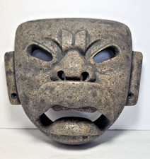 PRE-COLUMBIAN STONE OLMEC JAGUAR TRANSFORMATION MASK picture