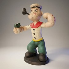Popeye the Sailor Man with Pipe & Spinach Cast Iron Figurine picture