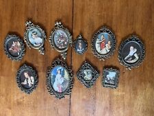 Lot Of Ten Vintage Victorian Art Nouveau Ornate Metal Frame Prints Wall Italy picture