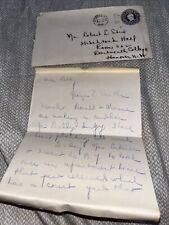 1935 Depression Era Letter to Dartmouth College Student on Dancer Ted Shawn picture