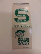 Vintage Michigan State University East Lansing Michigan Matchbook picture