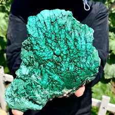 1.46LB Natural Green Malachite Crystal Flaky Pattern Ore Specimen Quartz Healing picture