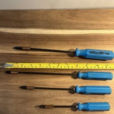  Vtg Channellock Screw Holding Screwdrivers 77H 58H 56H 54H & P14H 5 Pieces picture