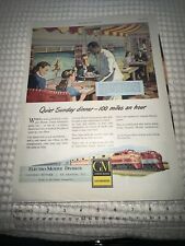 (Print Ad) General Motors Locomotive ( The Golden State) 10 X 13 Approx. picture