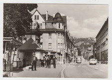 G. Photo Postcard GDR Sonneberg 1973 Karl Marx Street with Drinking Hall picture