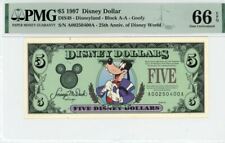 1997 $5 Disney Dollar Goofy PMG 66 EPQ (DIS48) picture