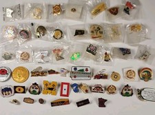Vintage VFW Pins Lot 50+ Veterans Of Foreign Wars Tie Tac Hat Lapel Pins & Misc picture