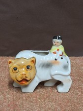 Vintage Oriental Themed Ceramic Planter picture
