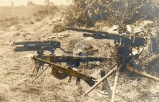 WW1 French Captured 37mm Trench Cannon. Hotchkiss MG RPPC Photo Postcard COPY picture
