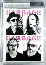 Garbage Band Shirley Manson +3 Signed Autographed Photo Beckett BAS Slabbed picture