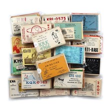 75 Vintage QSL Cards Lot - CB Ham Radio Operator History - Shortwave Culture picture