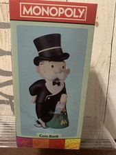 Mr Monopoly 2025 Piggy Coin Bank Rich Uncle Pennybags Hasboro Monopoly Man picture