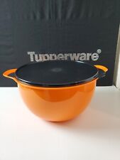 Tupperware Thatsa Bowl 42 Cup Orange With Black Seal New  picture