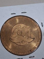 Vintage 1960's Natty Boh Beer Good Luck Token Bronze Coin National Bohemian Beer picture