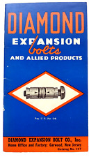 Diamond Expansion Bolts And Allied Products Catalog No 147 1947 picture