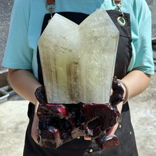 ALL 7.17LB Natural Smoky Citrine Quartz Crystal Point Healing Home Decor G8080 picture