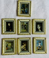 7 Unique Vintage framed miniatures. From the National Gallery London. picture