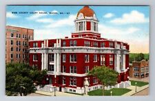 Macon GA-Georgia, Bibb County Court House, Antique, Vintage Souvenir Postcard picture