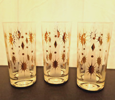 1960s Fred Press Atomic Burst Tall Collins Glasses  picture